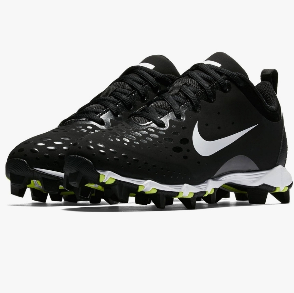 Nike Girl's Black Hyperdiamond 2 Keystone Softball Cleat Size 5Y